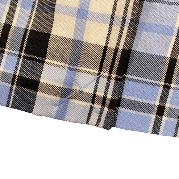 IZOD NWOT Golf Classic Blue/White/Black Plaid Skort 4 - Picture 8 of 12